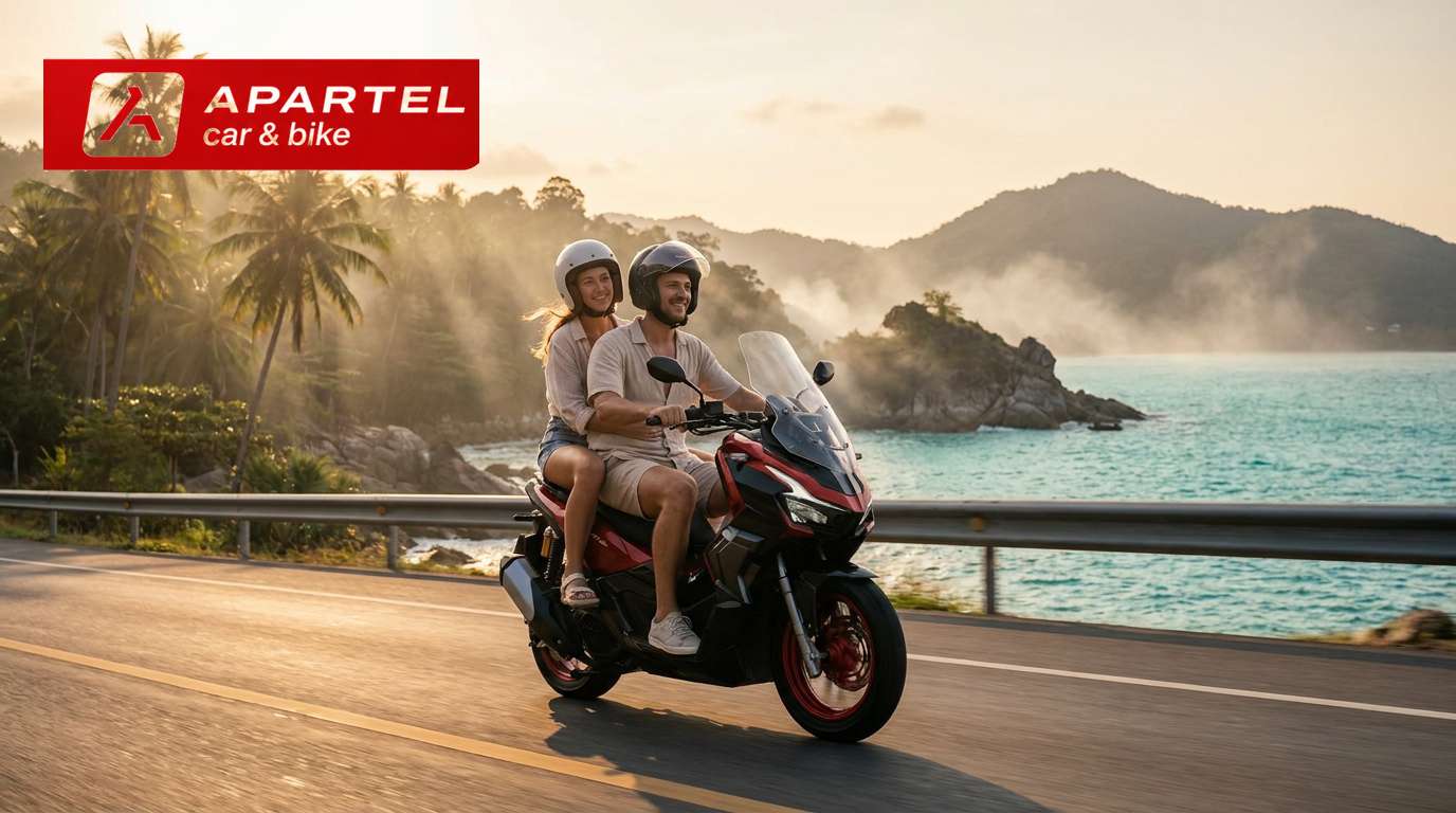 Honda ADV160 2026 на прибрежной дороге Пхукета