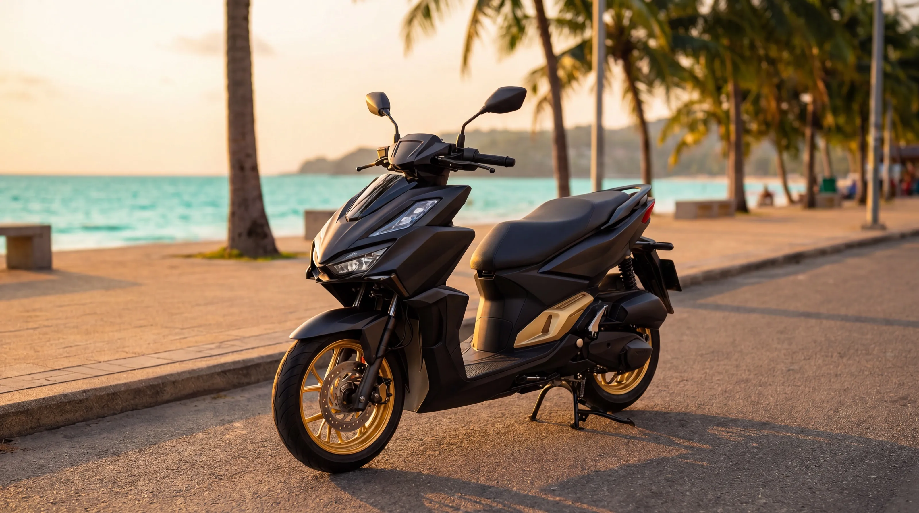 Beach Road in Patong — the beachfront road best explored by scooter